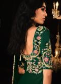 Green Fancy Fabric Border Classic Designer Saree for Engagement - 2