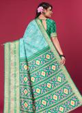 Multi Colour Designer Saree in Satin with Digital Print - 2