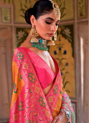 Mustard Banarasi Woven Classic Designer Saree for Ceremonial