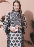Off White color Digital Print Cotton  Salwar Suit - 1