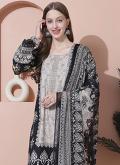 Off White Cotton  Digital Print Trendy Salwar Suit - 1