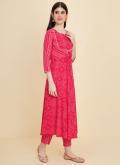 Pink color Cotton  Salwar Suit with Printed - 2