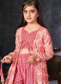 Pink color Faux Georgette Salwar Suit with Digital Print - 4