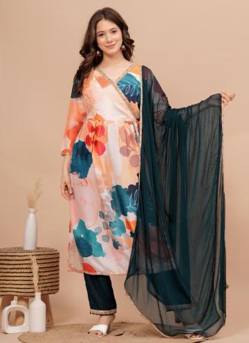 Print Muslin Multi Colour Salwar Suit