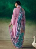 Purple color Embroidered Muslin Salwar Suit - 2