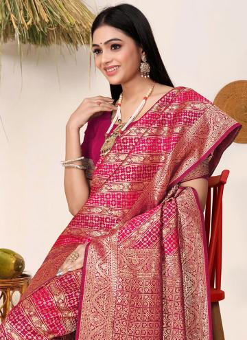 Rani Classic Designer Saree in Silk with Woven