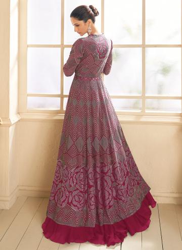 Rani Readymade Lehenga Choli in Georgette with Embroidered
