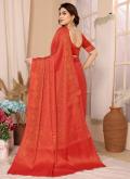 Red Kanjivaram Silk Woven Designer Saree - 1