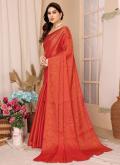 Red Kanjivaram Silk Woven Designer Saree - 2