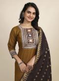 Remarkable Brown Cotton  Designer Designer Salwar Kameez - 1