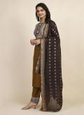 Remarkable Brown Cotton  Designer Designer Salwar Kameez - 3