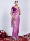 Woven Rangoli Pink Designer Saree - 3