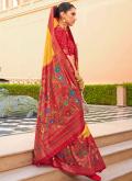 Yellow Contemporary Saree in Silk with Woven - 1