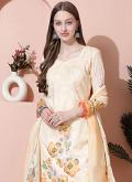 Yellow Cotton  Digital Print Trendy Salwar Kameez - 1